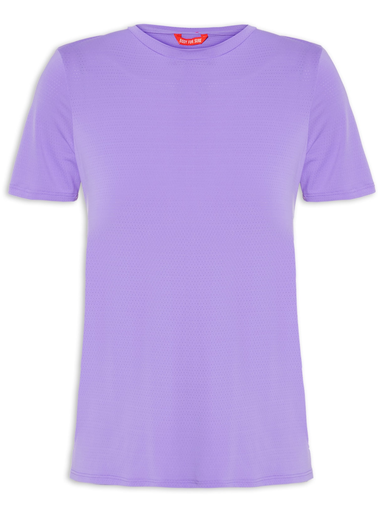 Camiseta Feminina Manga Curta Lisa - Lilás