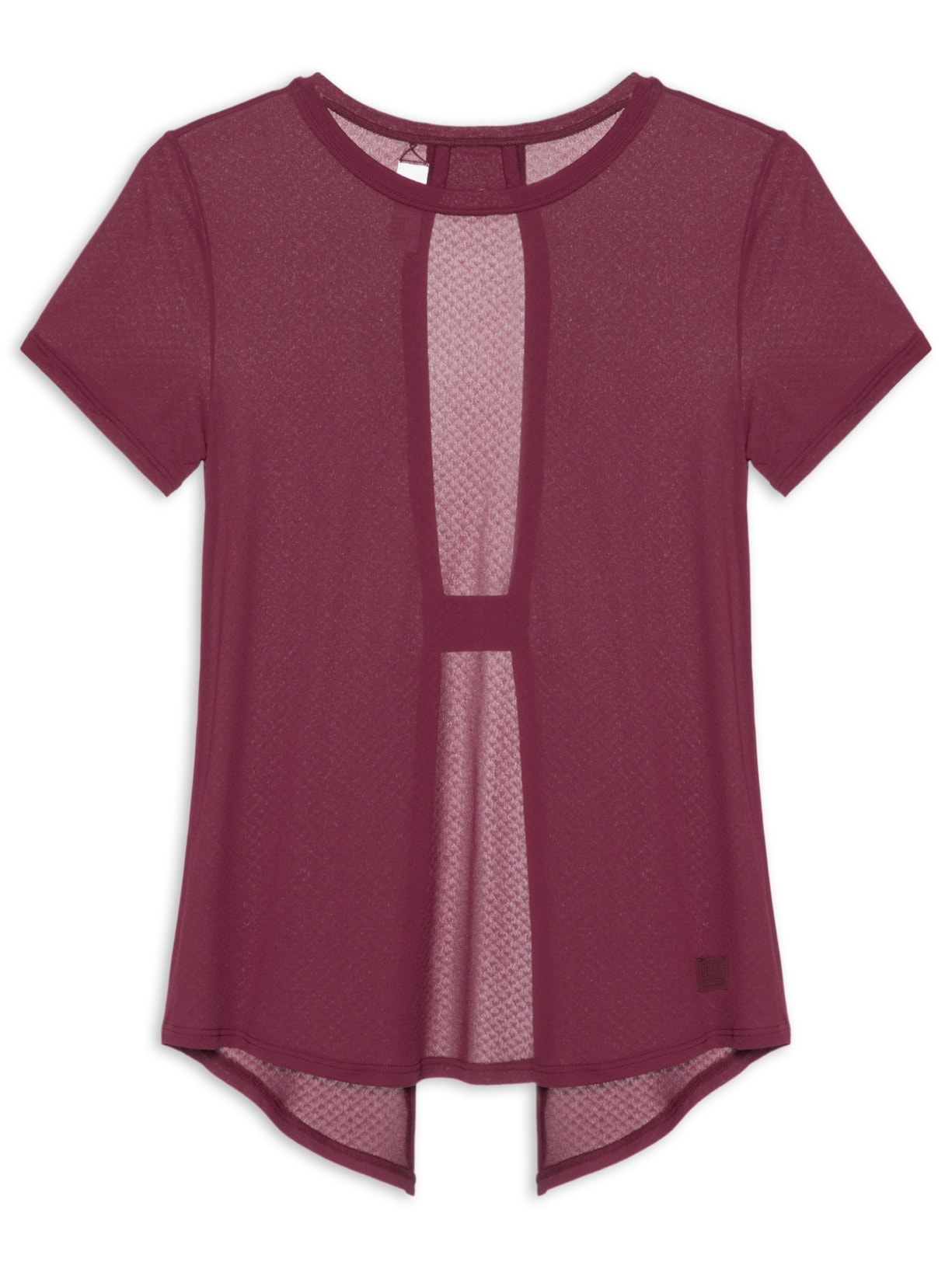 Camiseta Feminina Manga Curta Lisa New Tops Roxo Body For Sure