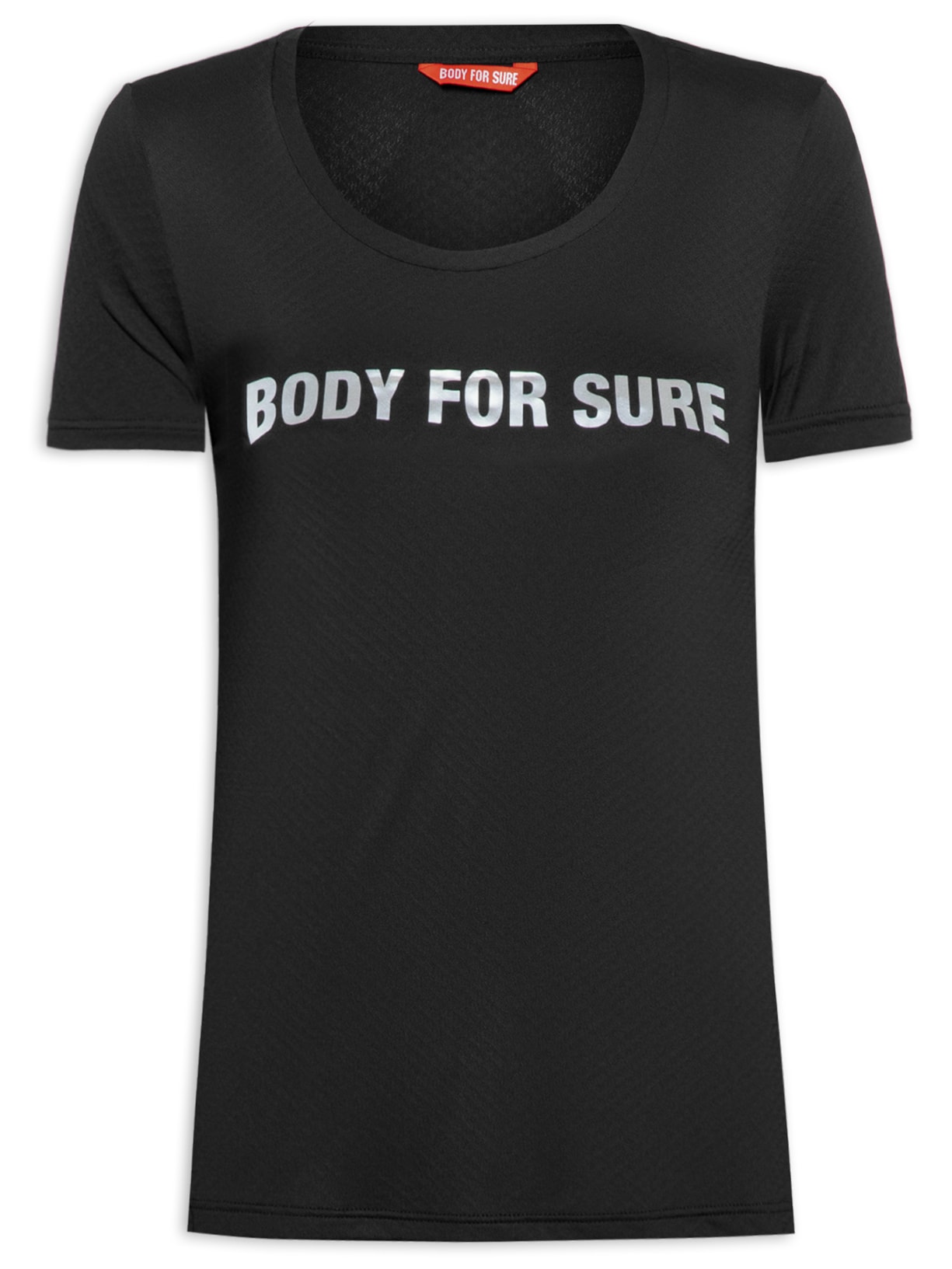 Camiseta Feminina Manga Curta Lisa - Preto