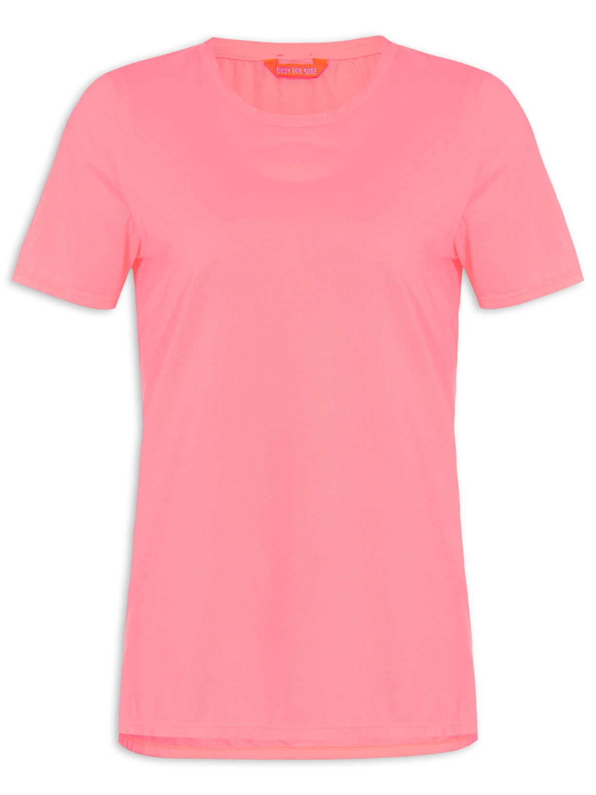 Camiseta Feminina Manga Curta Lisa - Rosa