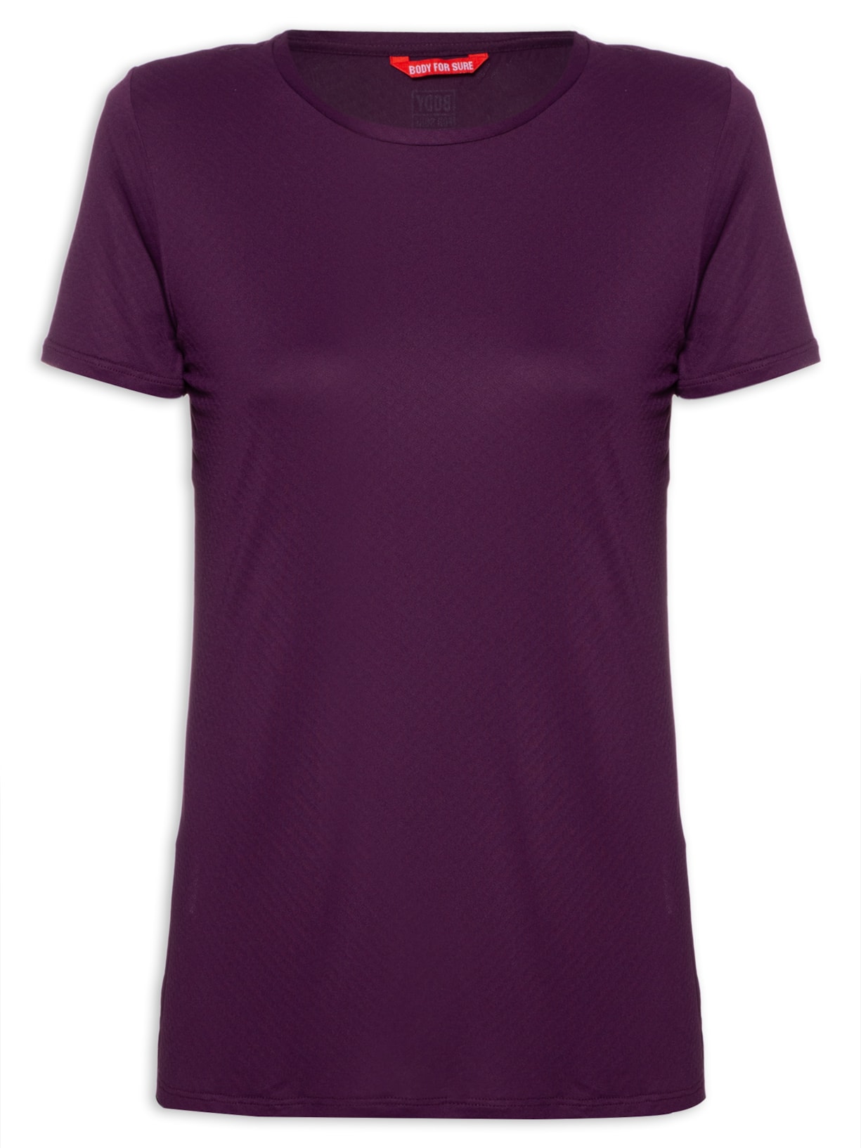 Camiseta Feminina Manga Curta Lisa - Roxo