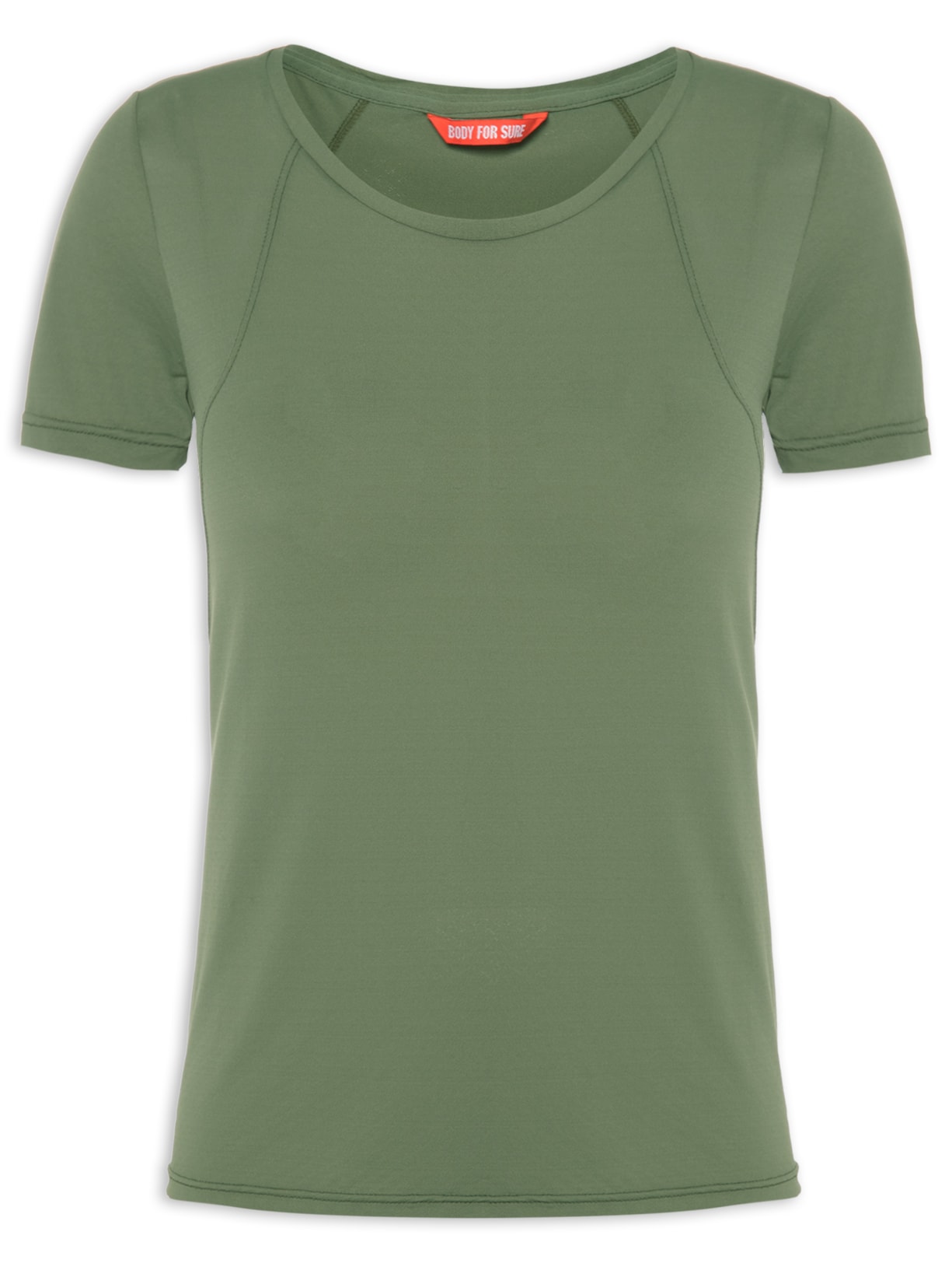 Camiseta Feminina Manga Curta Lisa - Verde