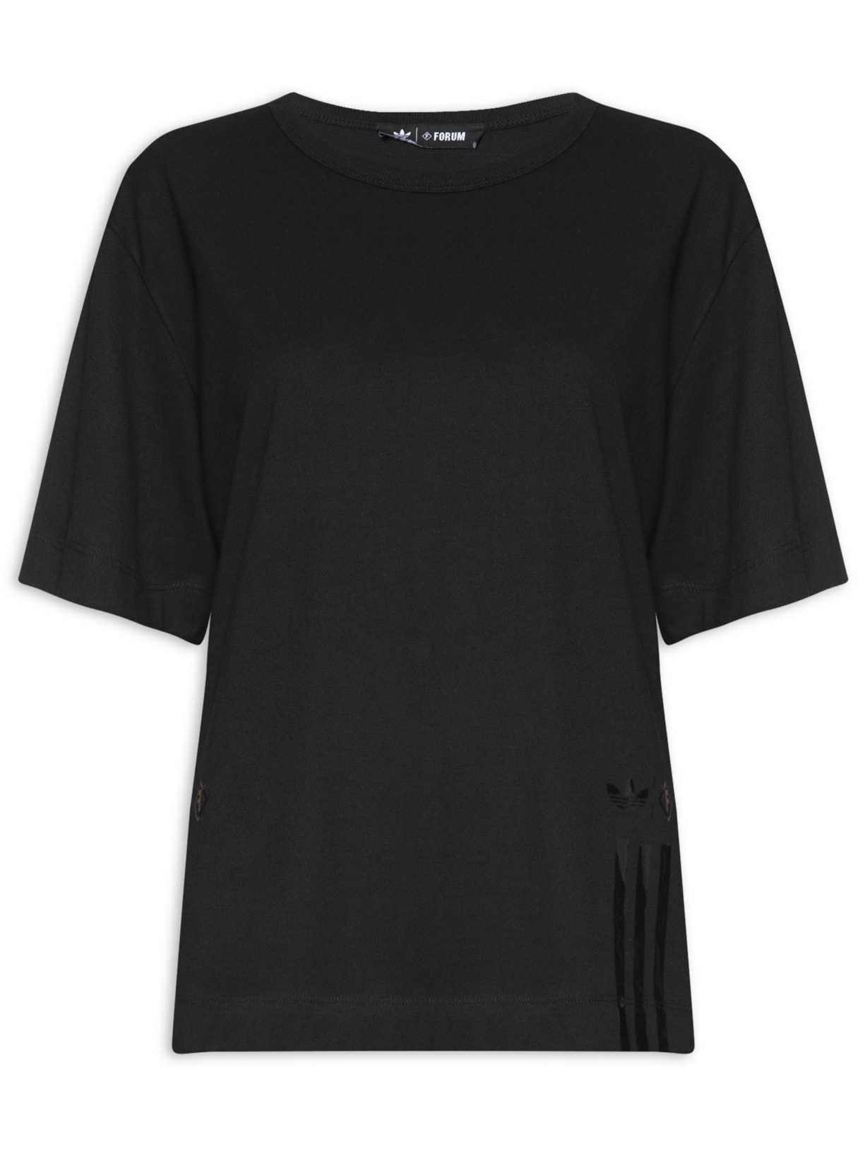 Camiseta Feminina Manga Curta Logo - Preto