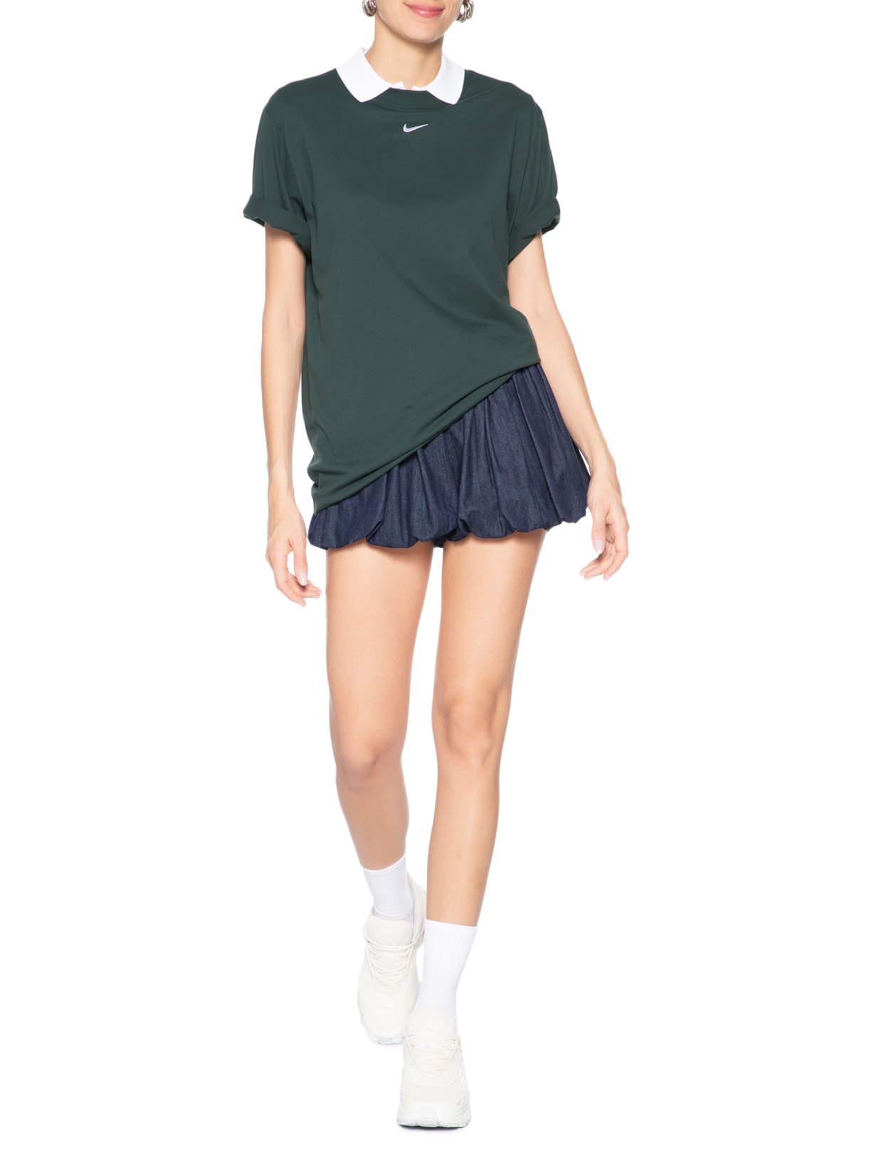 Camiseta Feminina Manga Curta Nsw Tee Essential Verde Nike