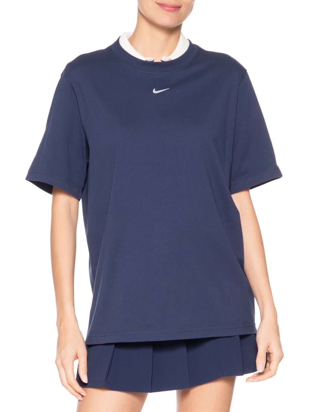 Camiseta Feminina Manga Curta Nsw Tee Wssential Lb Azul Nike
