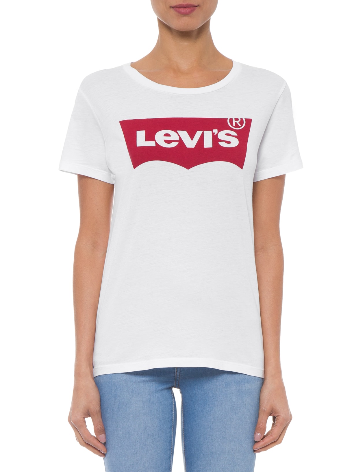 Camiseta Feminina Manga Curta Off White Levi's