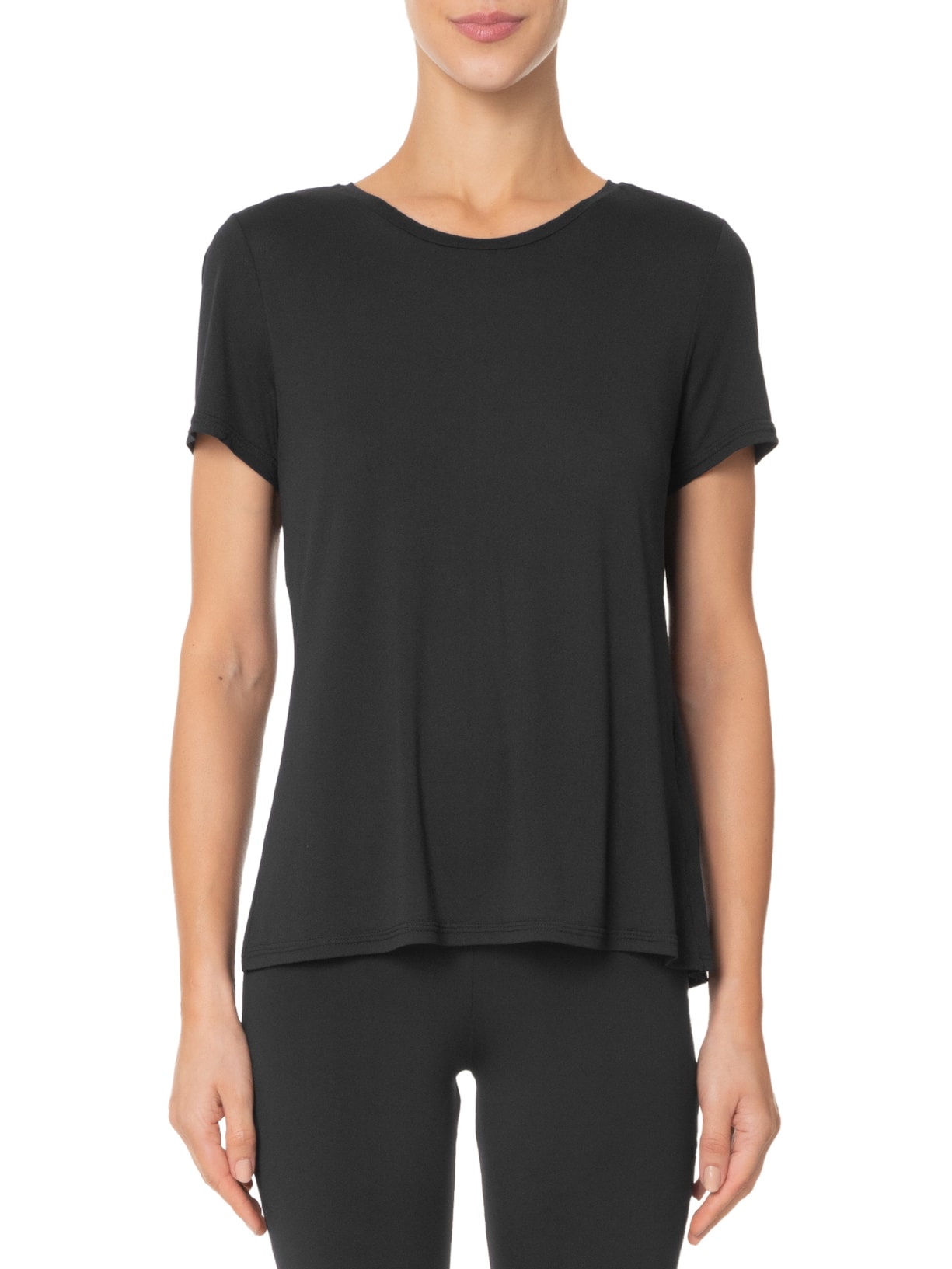 Camiseta Feminina Manga Curta Preto Hering Sports