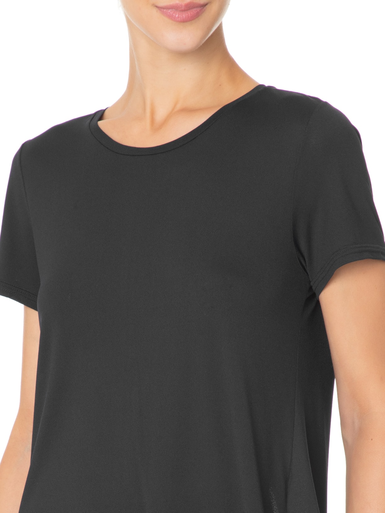Camiseta Feminina Manga Curta Preto Hering Sports