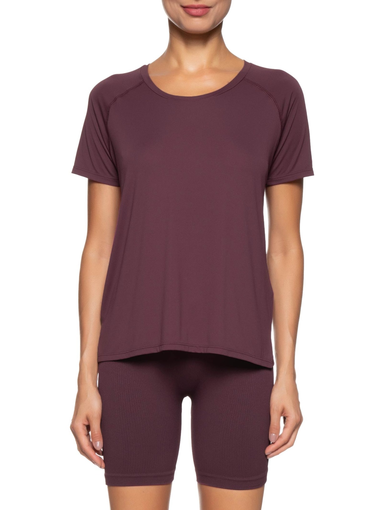 Camiseta Feminina Manga Curta Vermelho Hering Sports