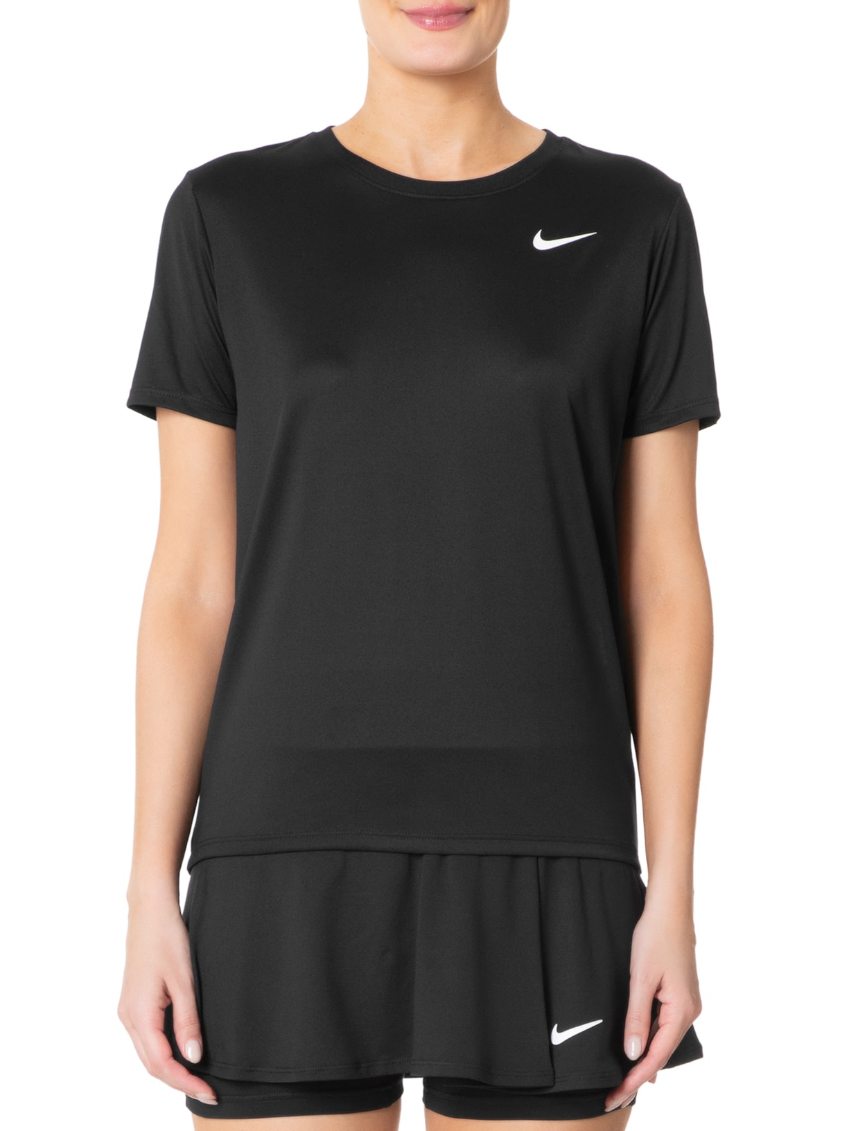 Camiseta Feminina Manga Curta W NK DF Tee RLGD LB Preto Nike
