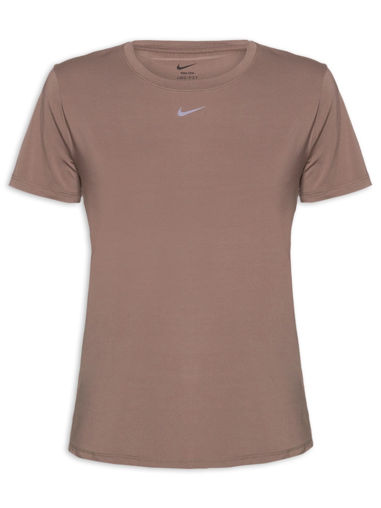 Camiseta Feminina Manga Curta W NK One Classic DF - Marrom