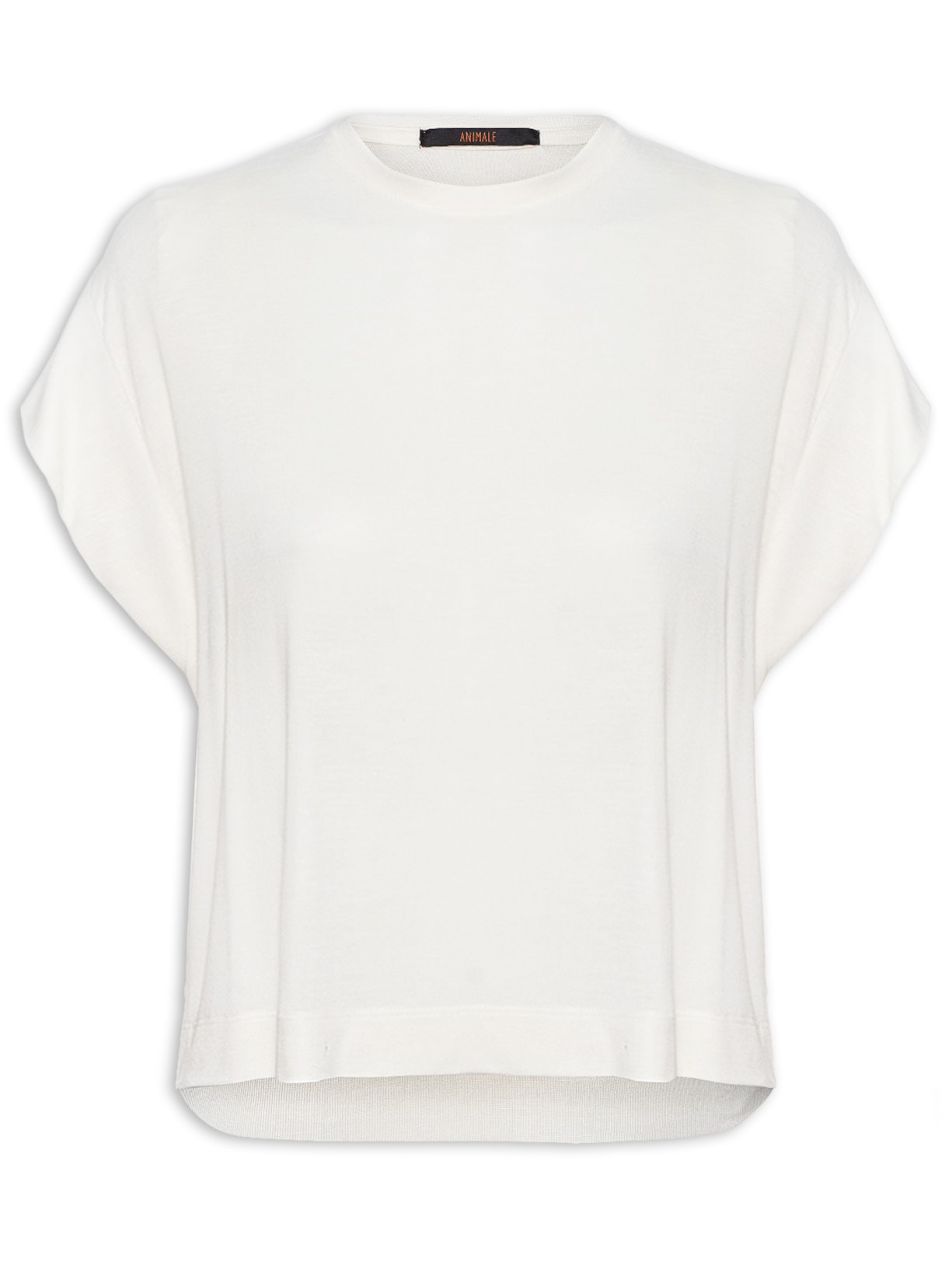 Camiseta Feminina Manga Dupla - Off White