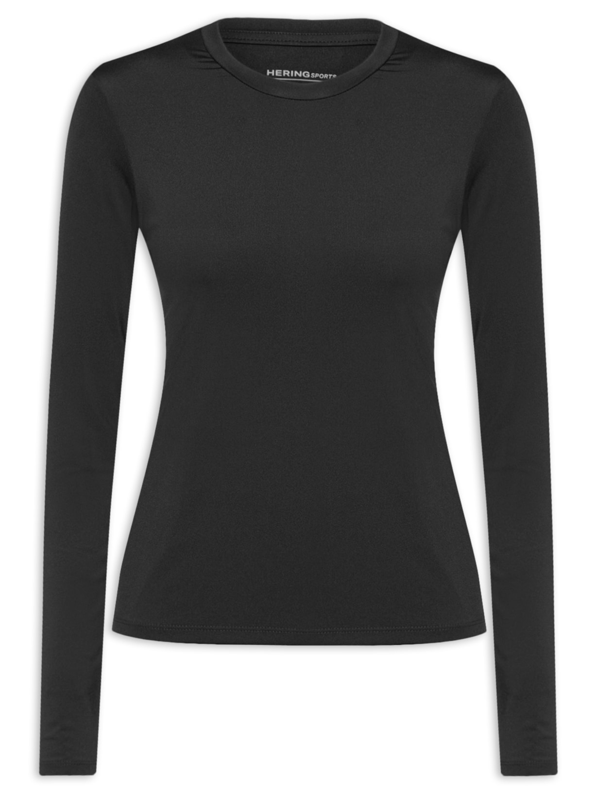 Camiseta Feminina Manga Longa com Protetor Solar - Preto