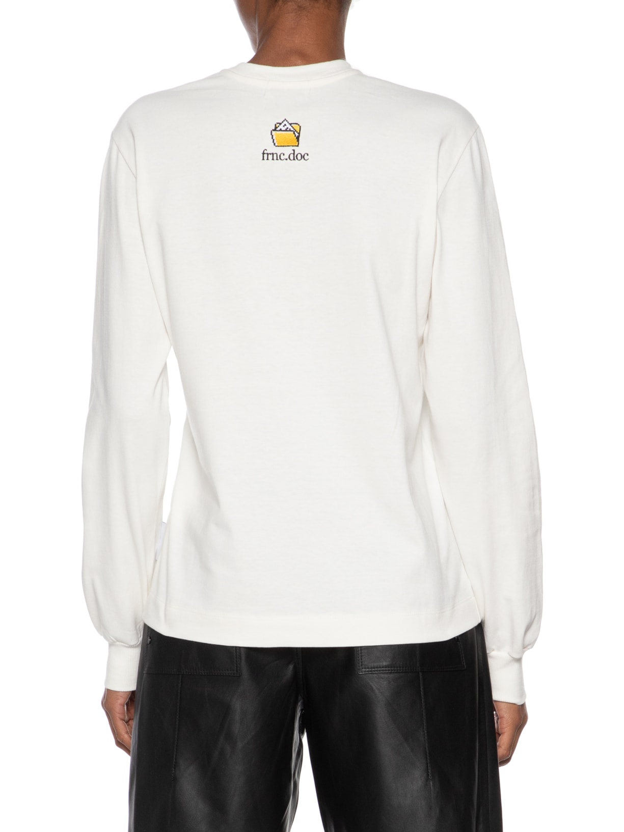 Camiseta Feminina Manga Longa Danger Branco Francesca