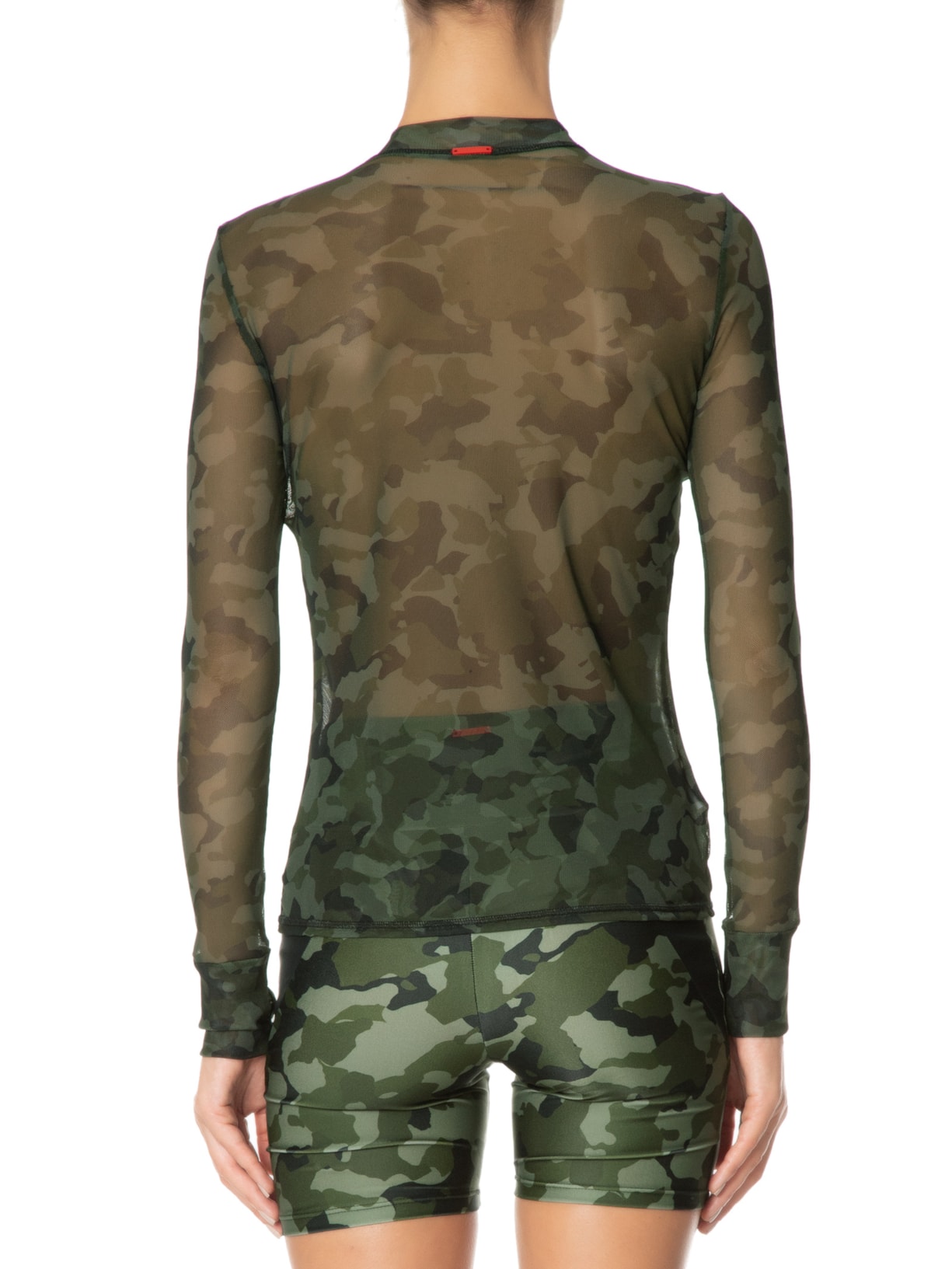 Camiseta Feminina Manga Longa Estampada Verde Body For Sure