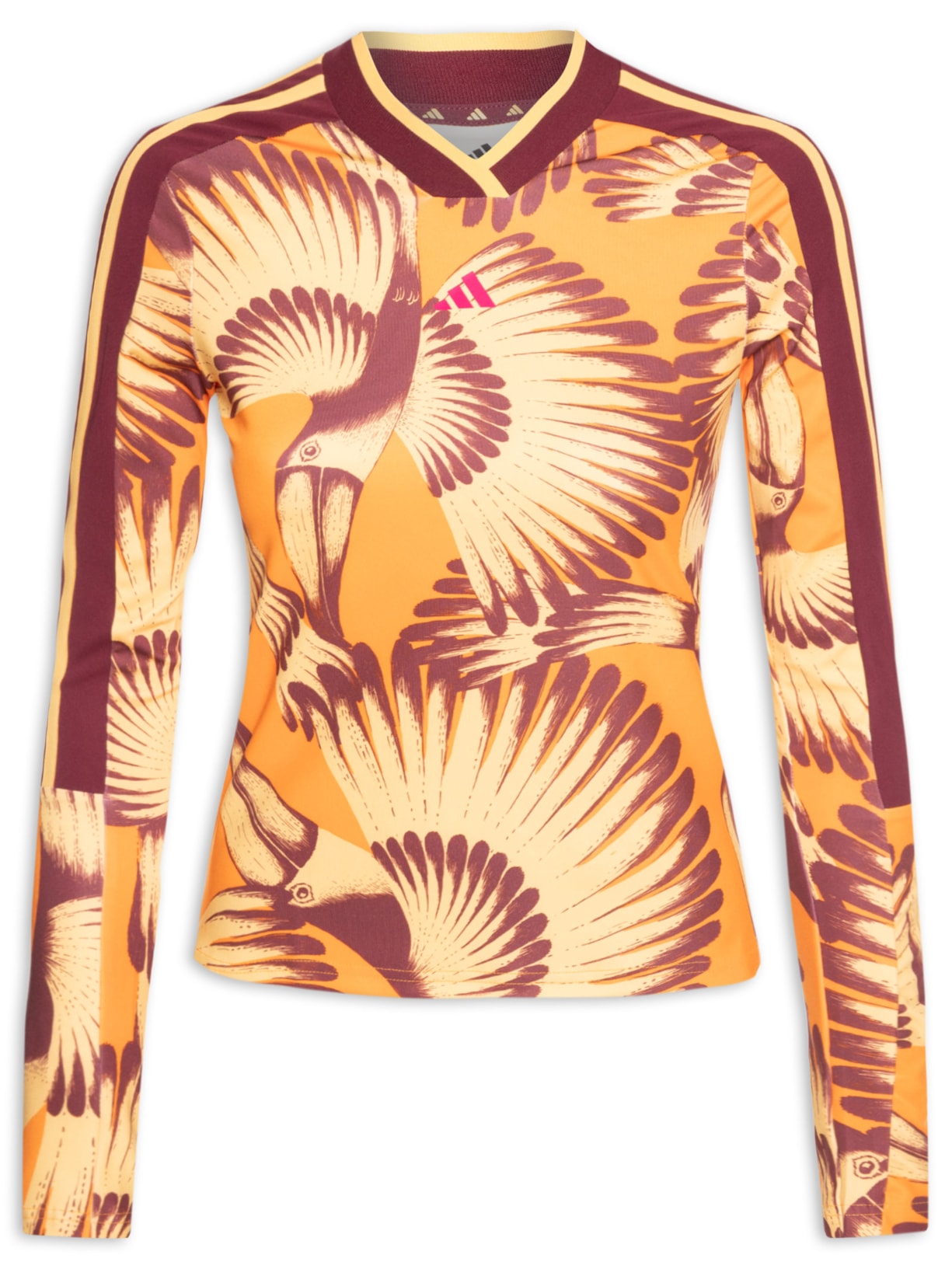 Camiseta Feminina Manga Longa - Laranja