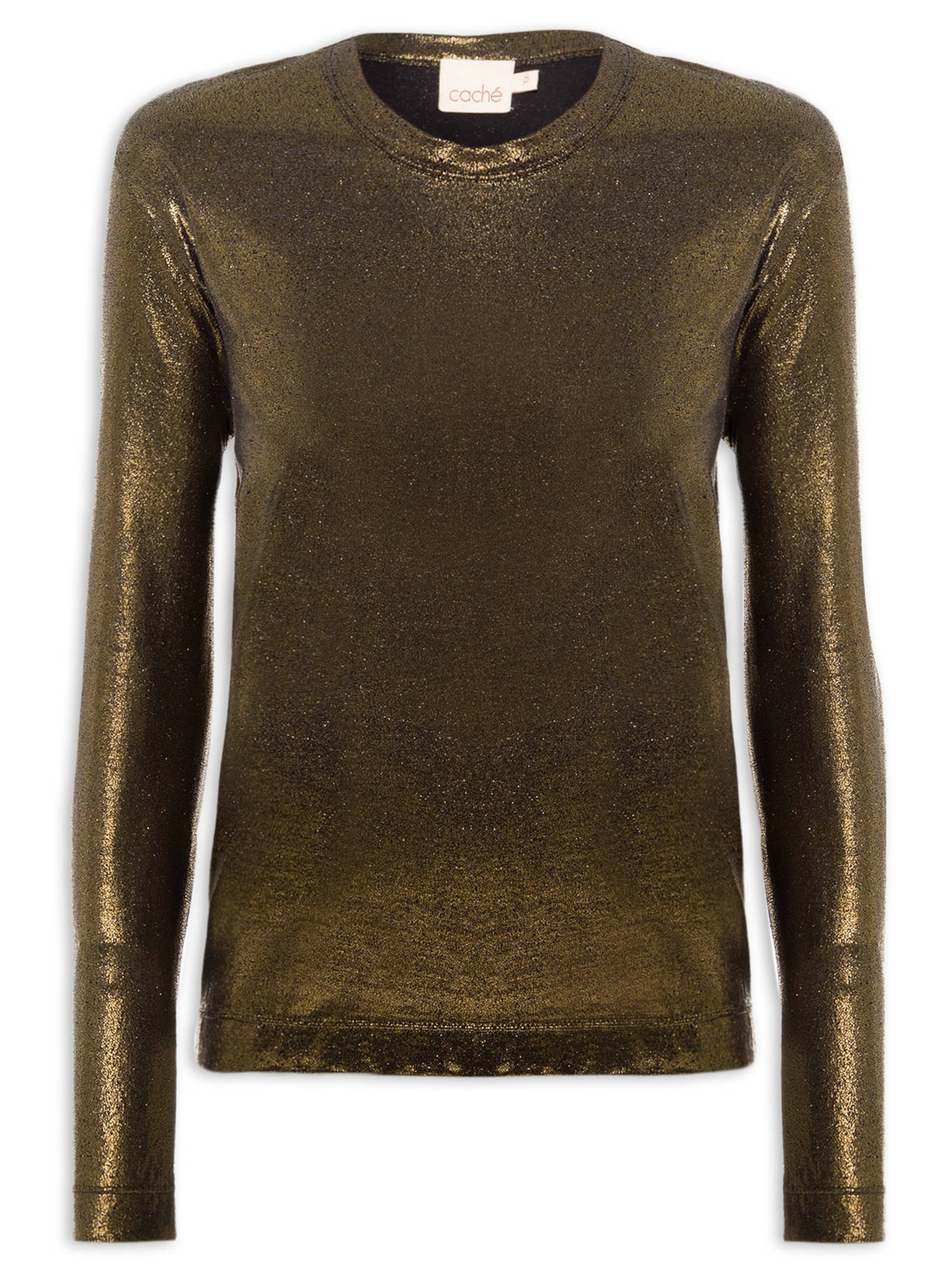 Camiseta Feminina Manga Longa Lilly Marrom Caché