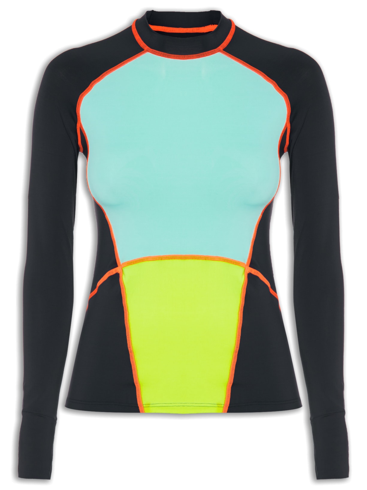 Camiseta Feminina Manga Longa Lisa - Azul