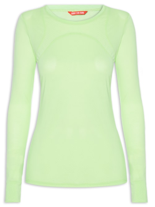 Camiseta Feminina Manga Longa Lisa - Verde