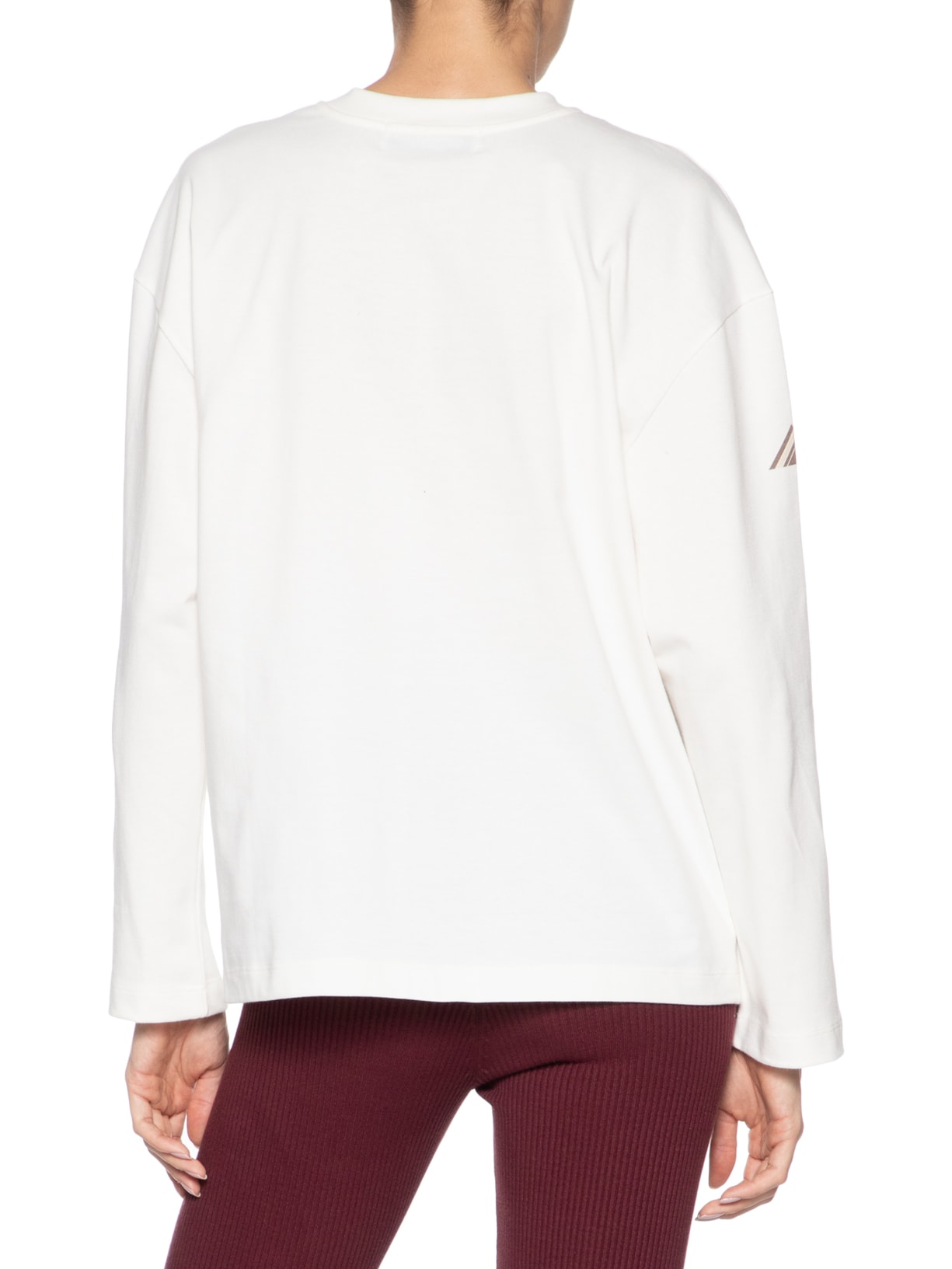 Camiseta Feminina Manga Longa Malha Liky Branco Andrea Bogosian