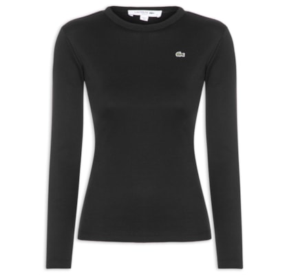 Camiseta Feminina Manga Longa - Preto