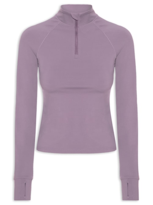 Camiseta Feminina Manga Longa - Roxo