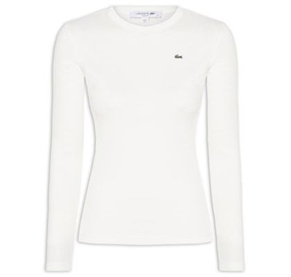 Camiseta Feminina Manga Longa – Branco