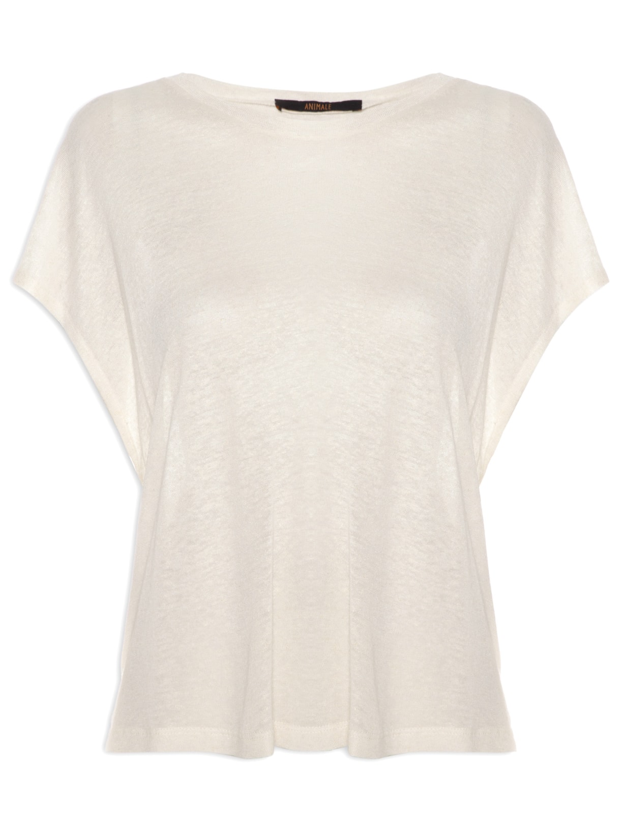 Camiseta Feminina Manga Volume - Off-white