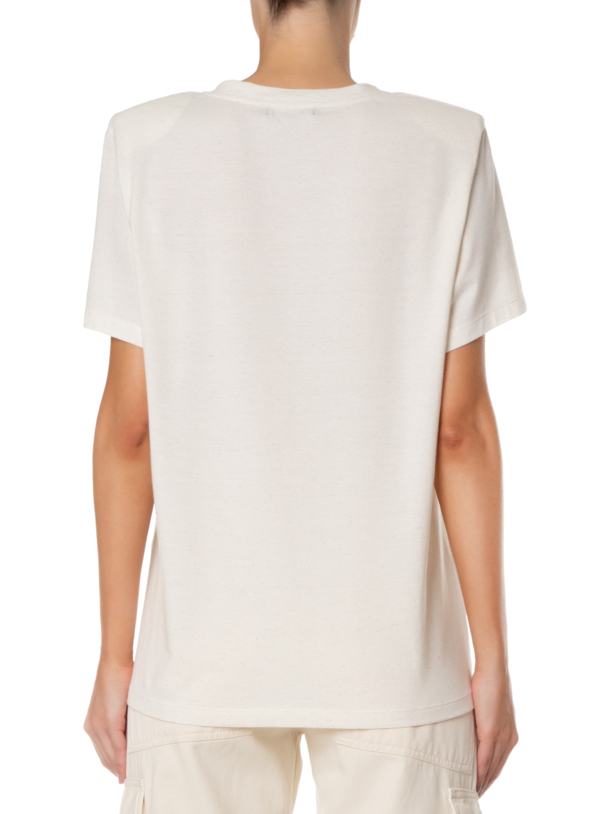 Camiseta Feminina Maria Linho Bege Mixed