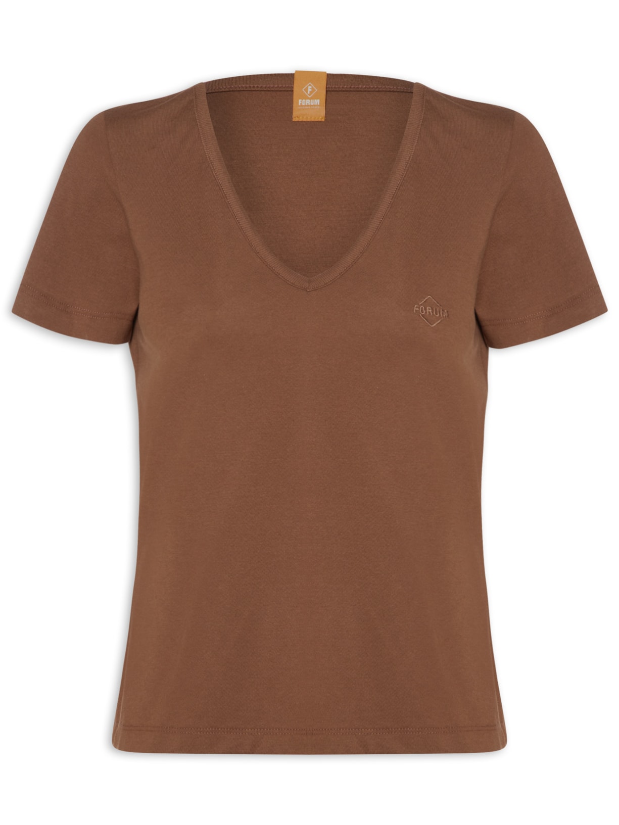 Camiseta Feminina Marrom Forum