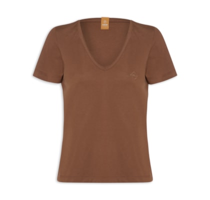 Camiseta Feminina - Marrom
