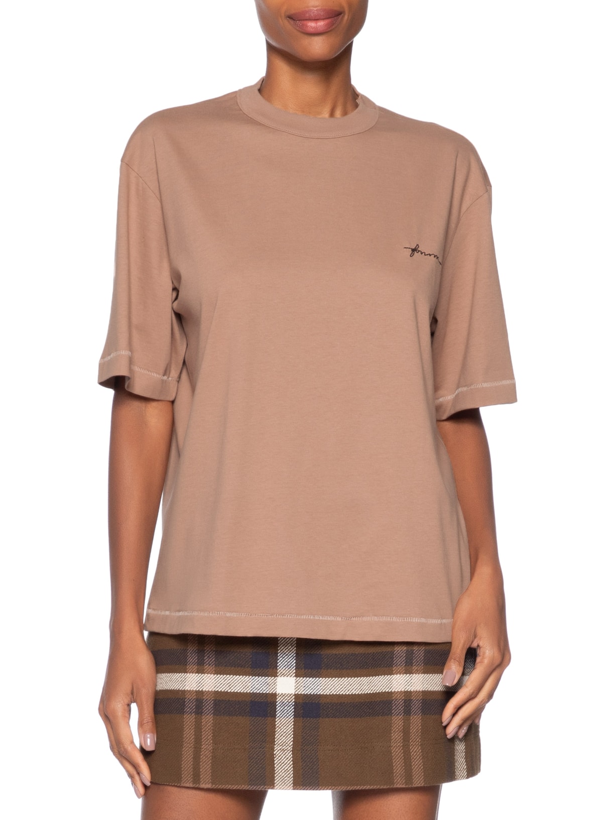 Camiseta Feminina Marrom Forum