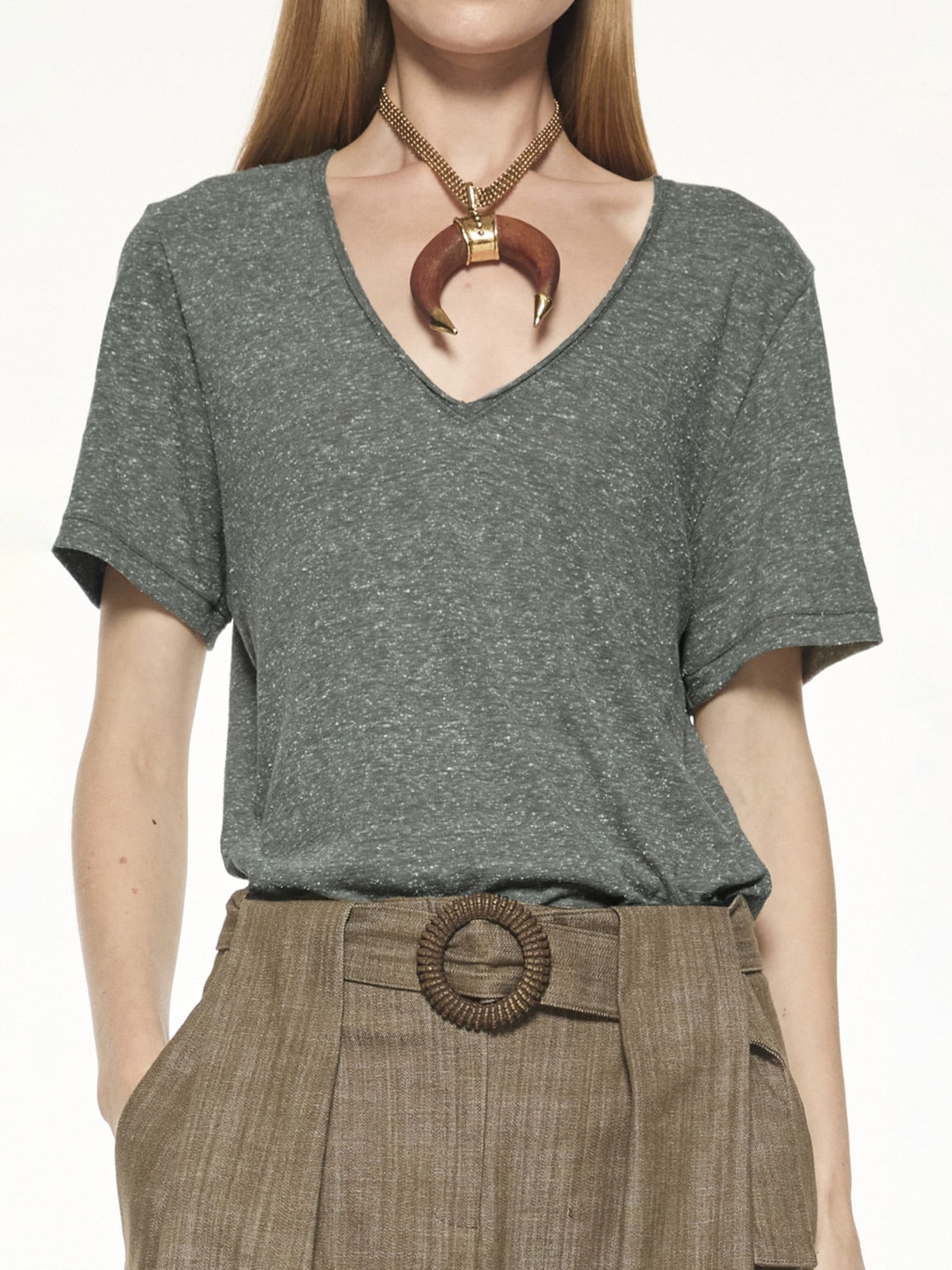 Camiseta Feminina Martina V27 Verde Mixed