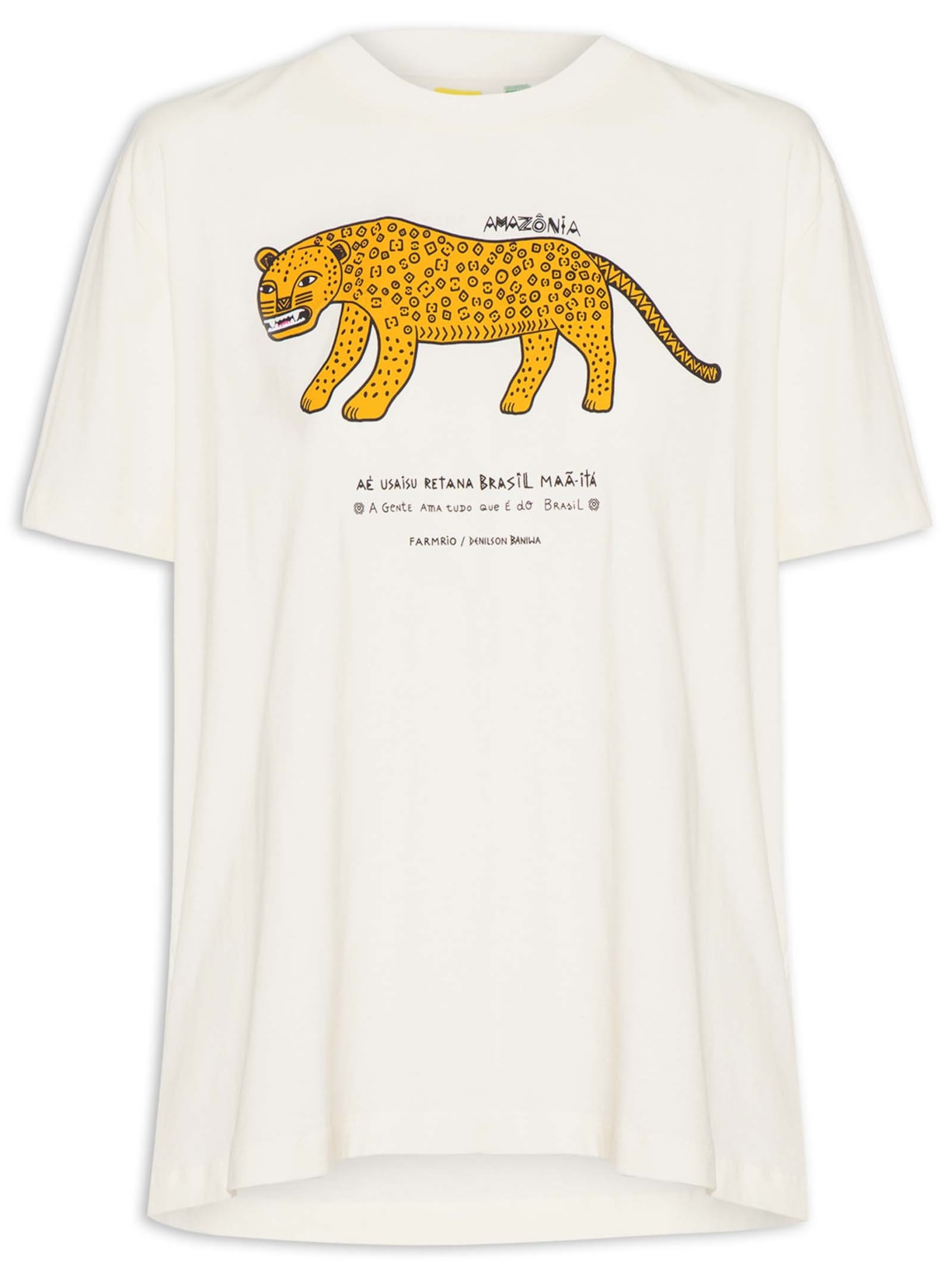 Camiseta Feminina Média Amazônia - Branco