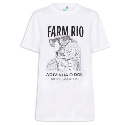 Camiseta Feminina Média Arara 021 - Branco