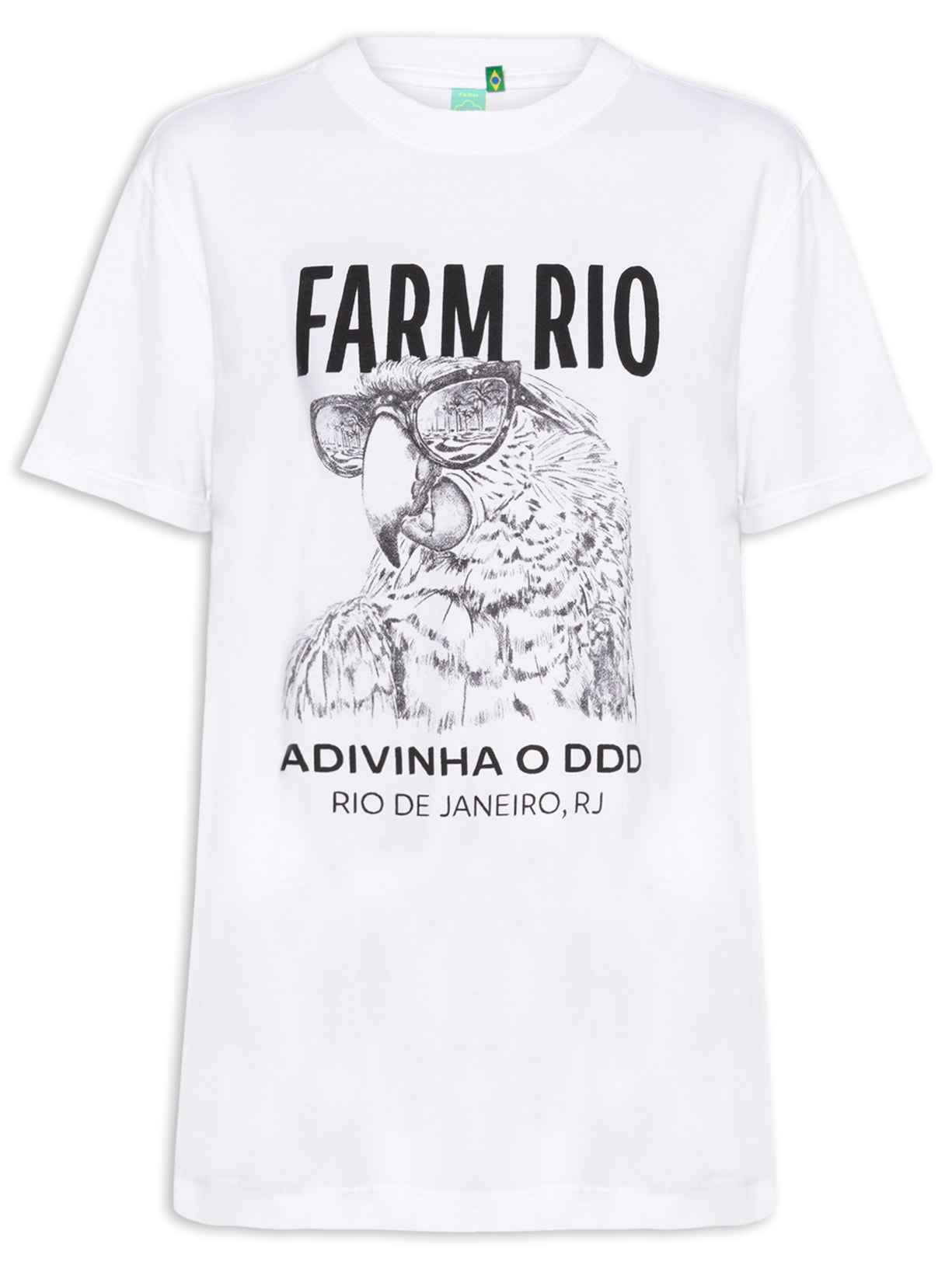Camiseta Feminina Média Arara 021 - Branco