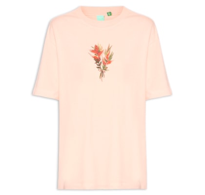 Camiseta Feminina Media Cadeira De Praia - Rosa