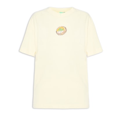 Camiseta Feminina Média Cervecita - Amarelo