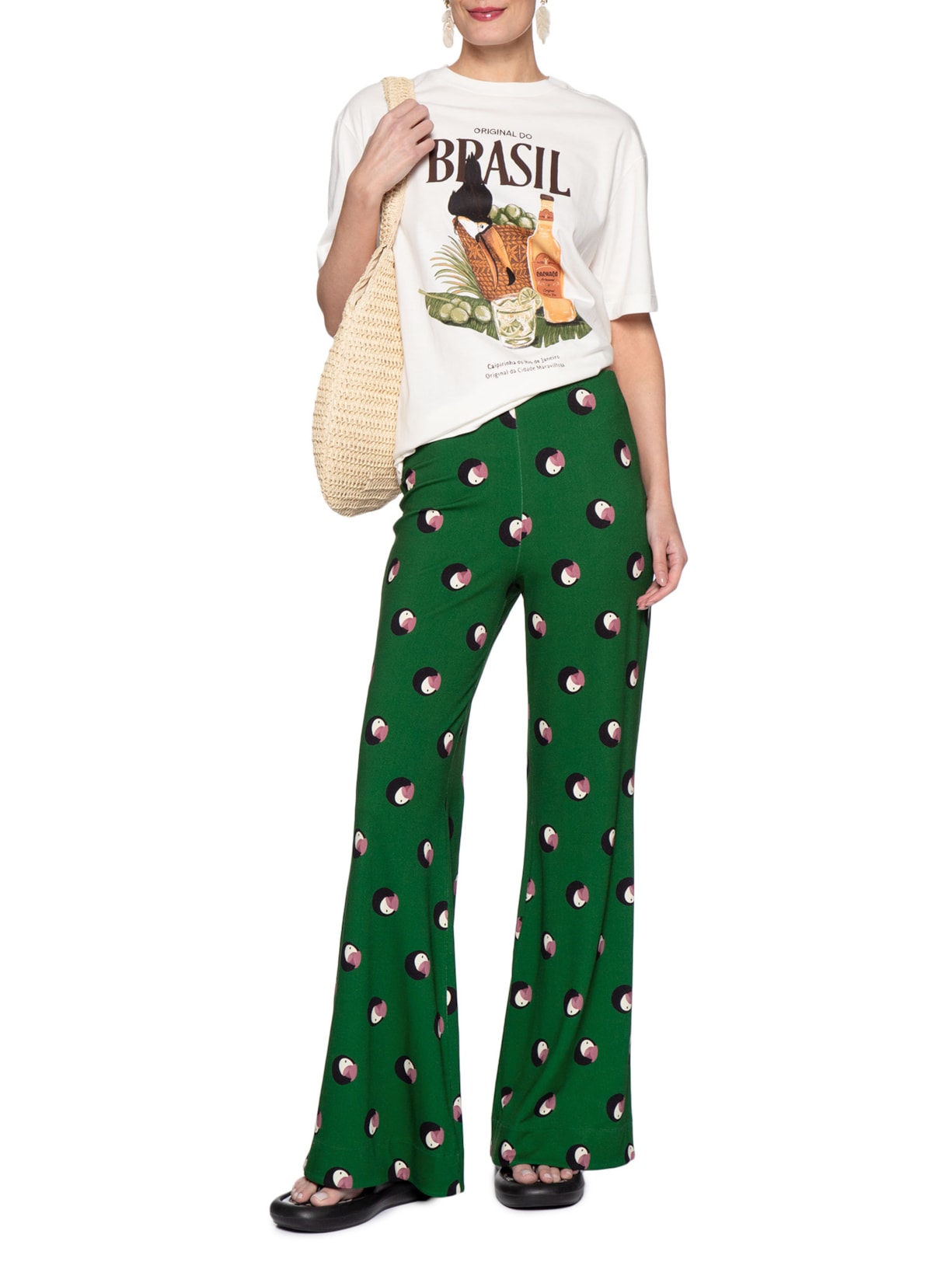 Camiseta Feminina Média Cesto de Limões – Branco Farm