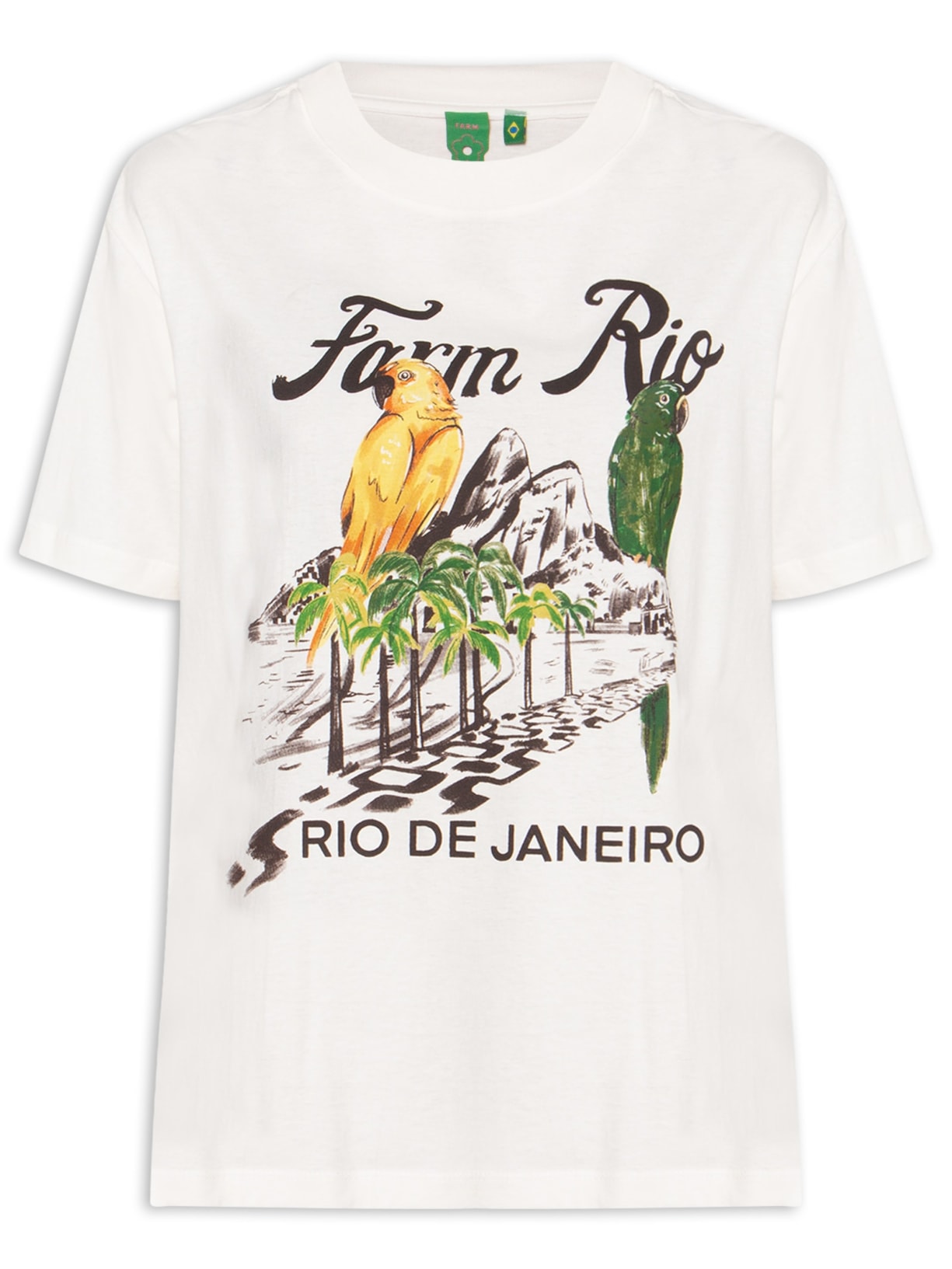 Camiseta Feminina Média Dois Irmãos - Branco