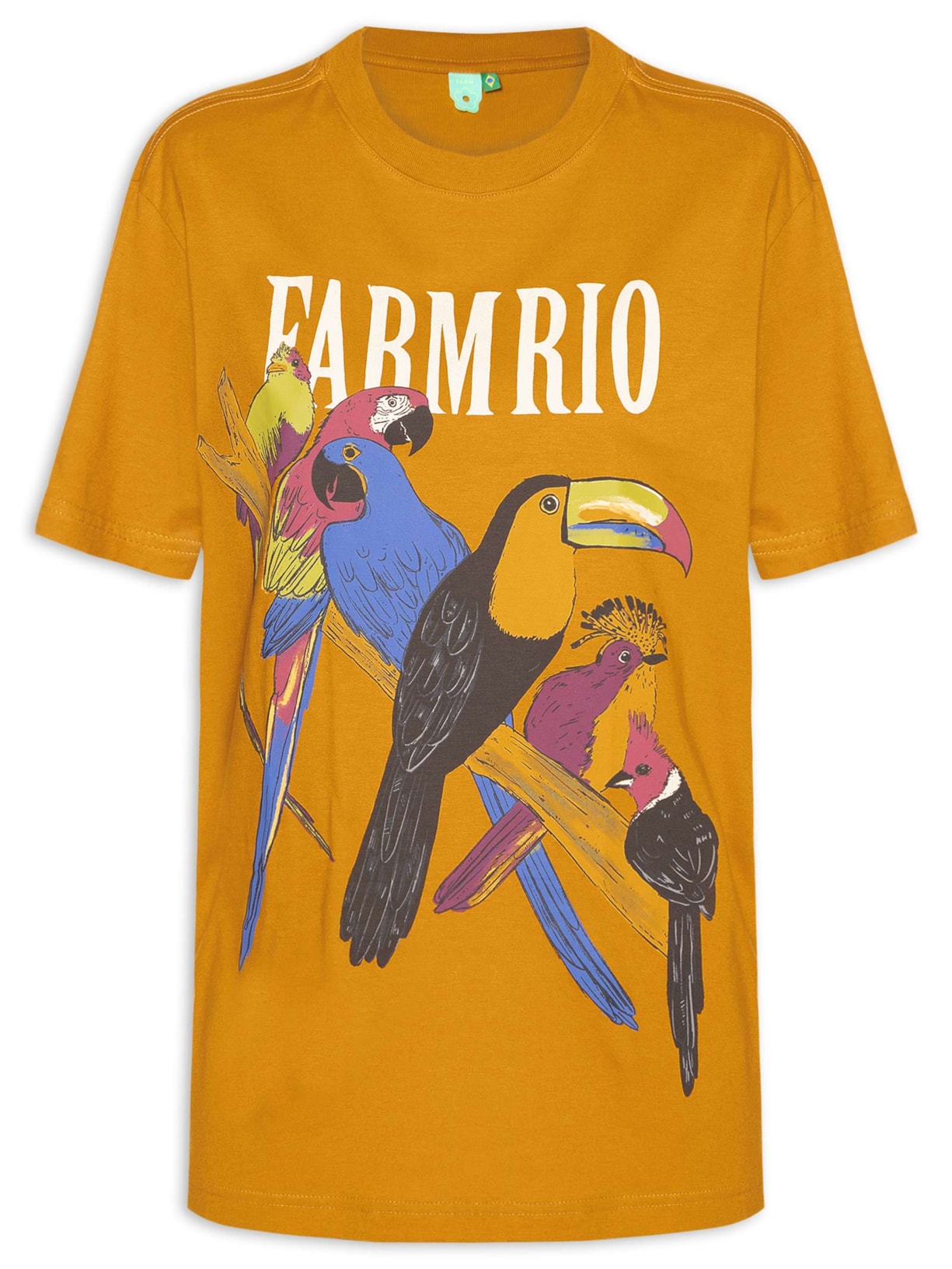 Camiseta Feminina Média É Do Brasil Pólen - Amarelo