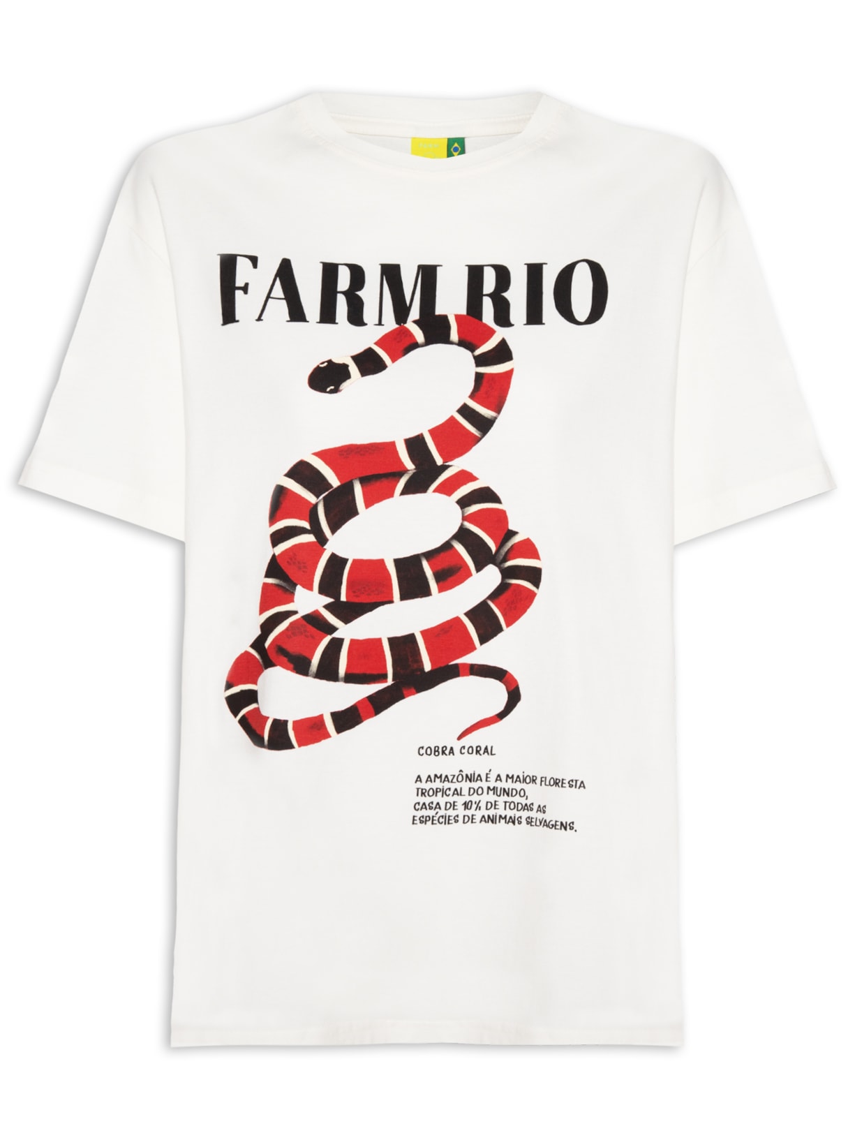 Camiseta Feminina Média Farm Rio - Off White