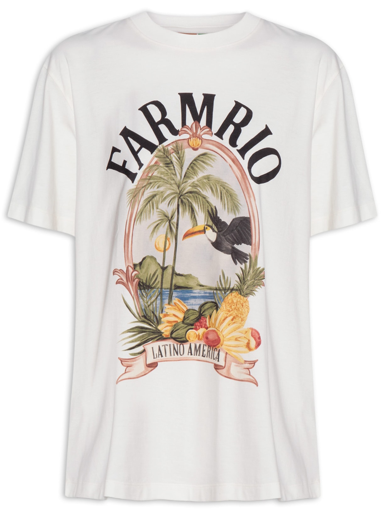Camiseta Feminina Média Latino América - Branco