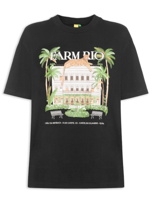 Camiseta Feminina Média Museu Da República - Preto