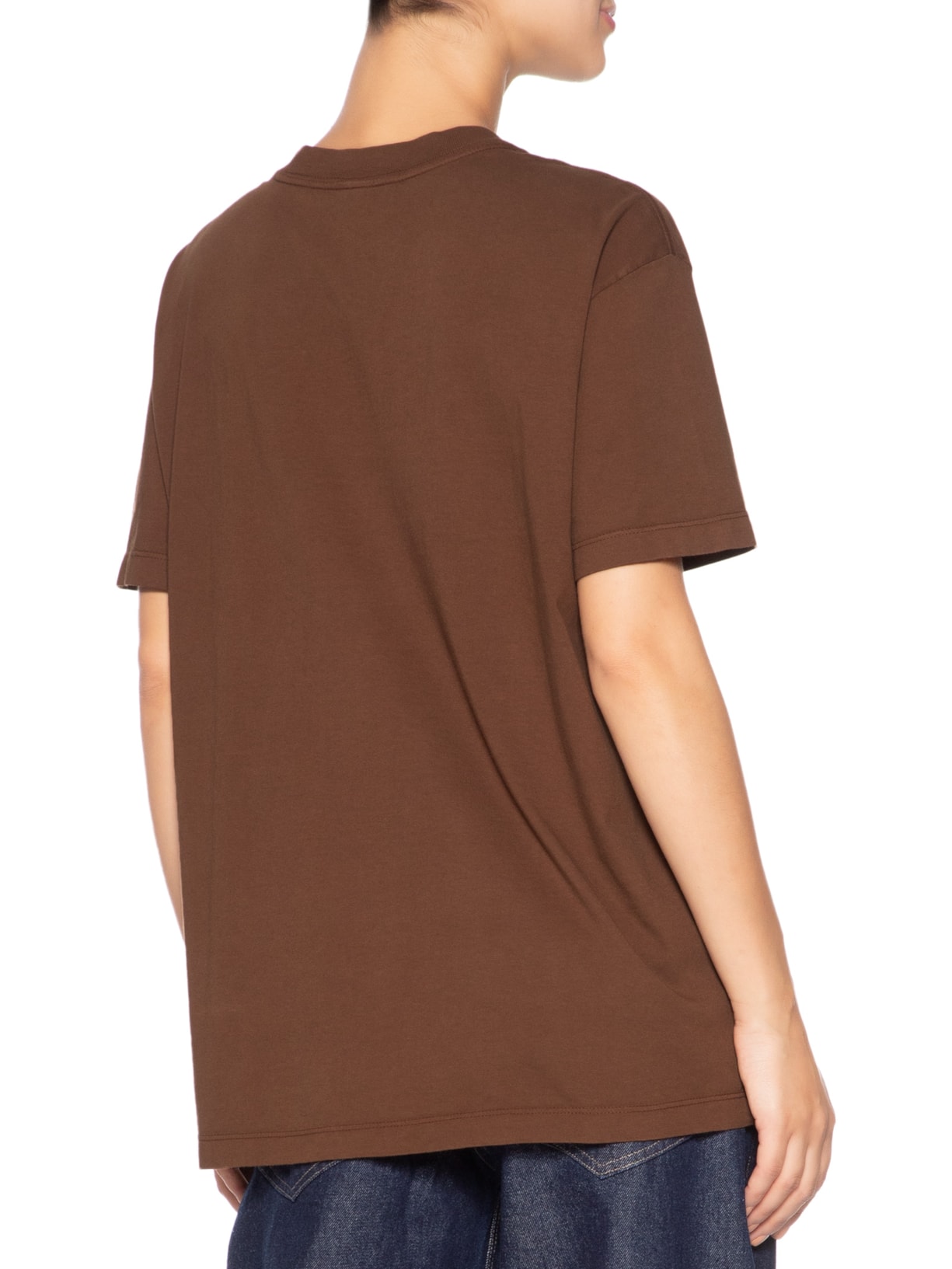 Camiseta Feminina Média Na Avenida Marrom Farm