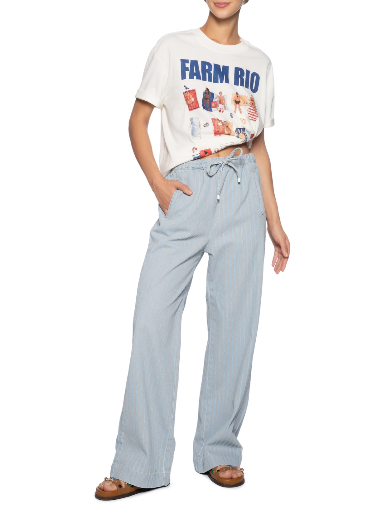 Camiseta Feminina Media Playa Rio Branco Farm