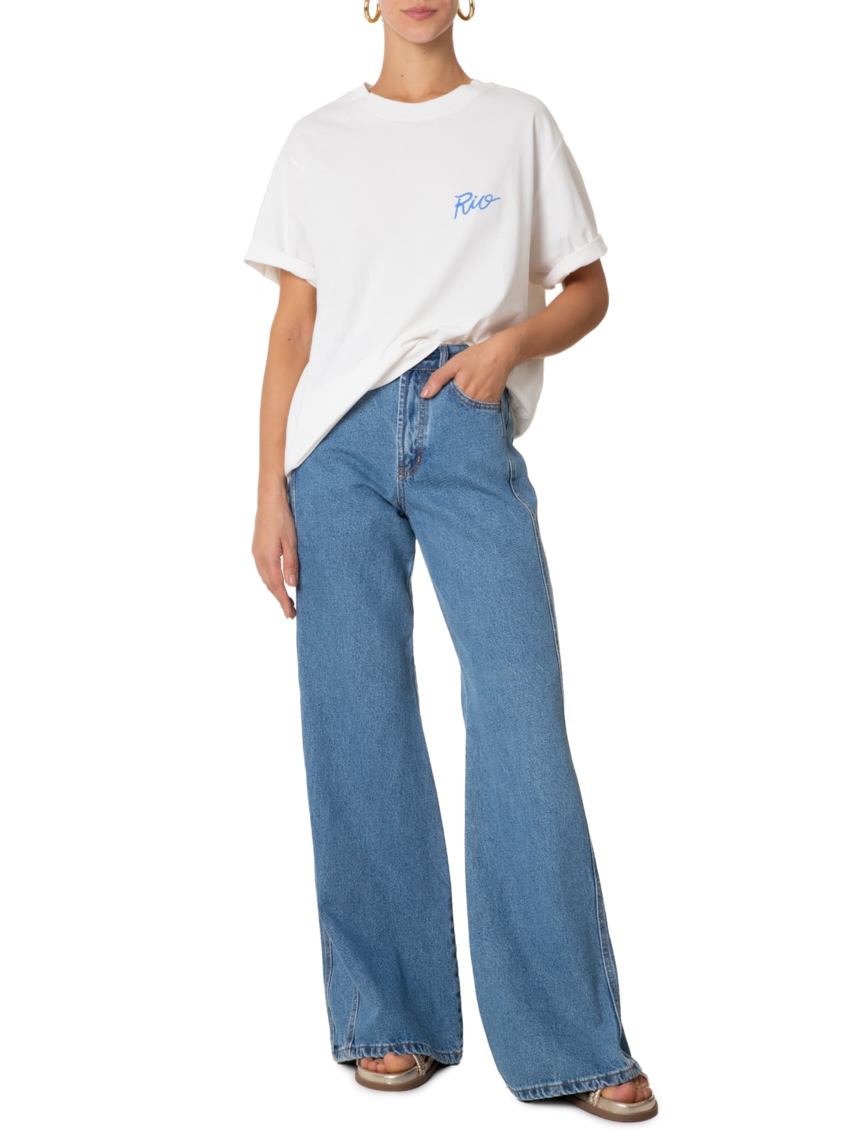 Camiseta Feminina Média Rio Branco Farm