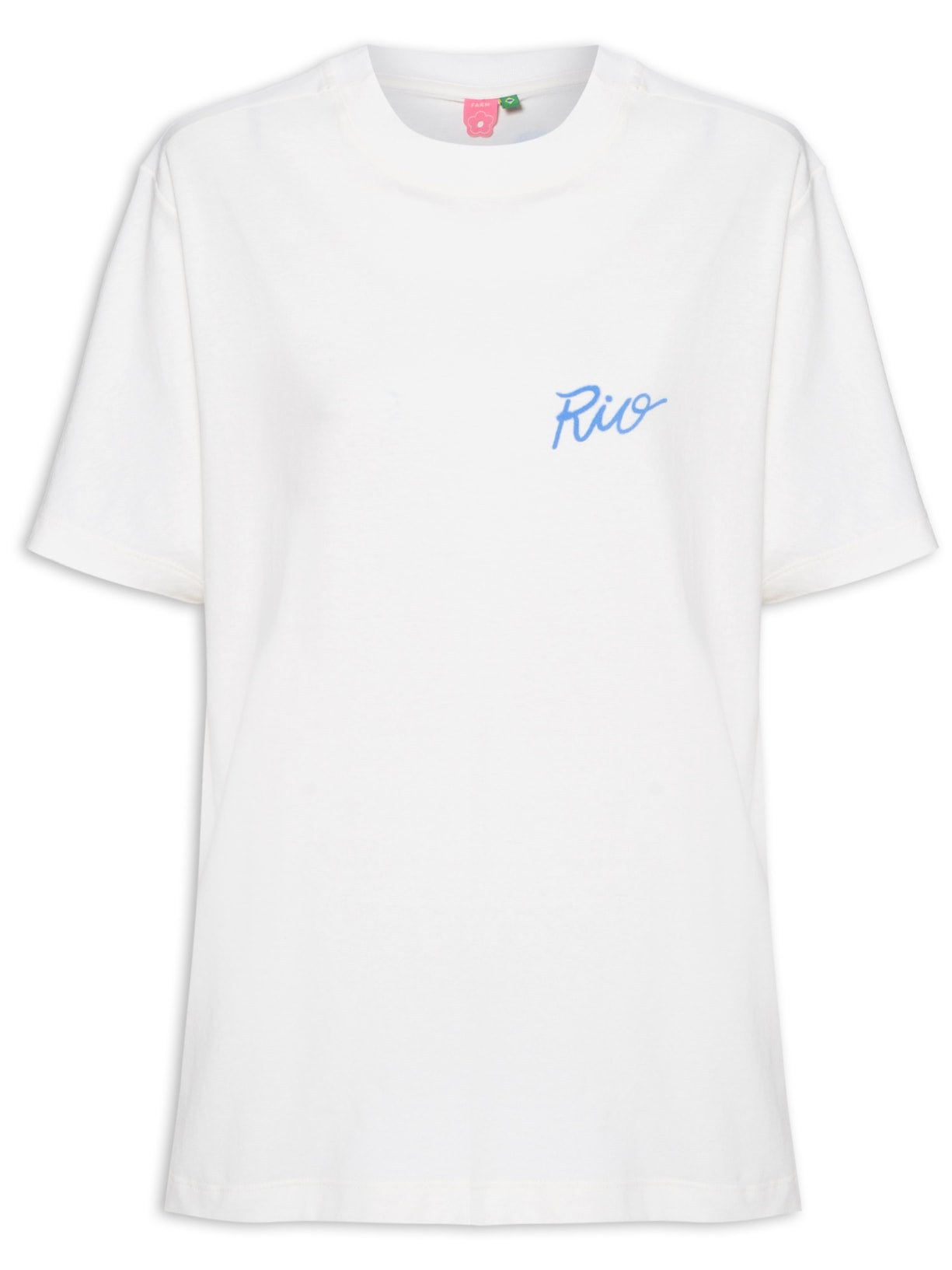 Camiseta Feminina Média Rio - Branco