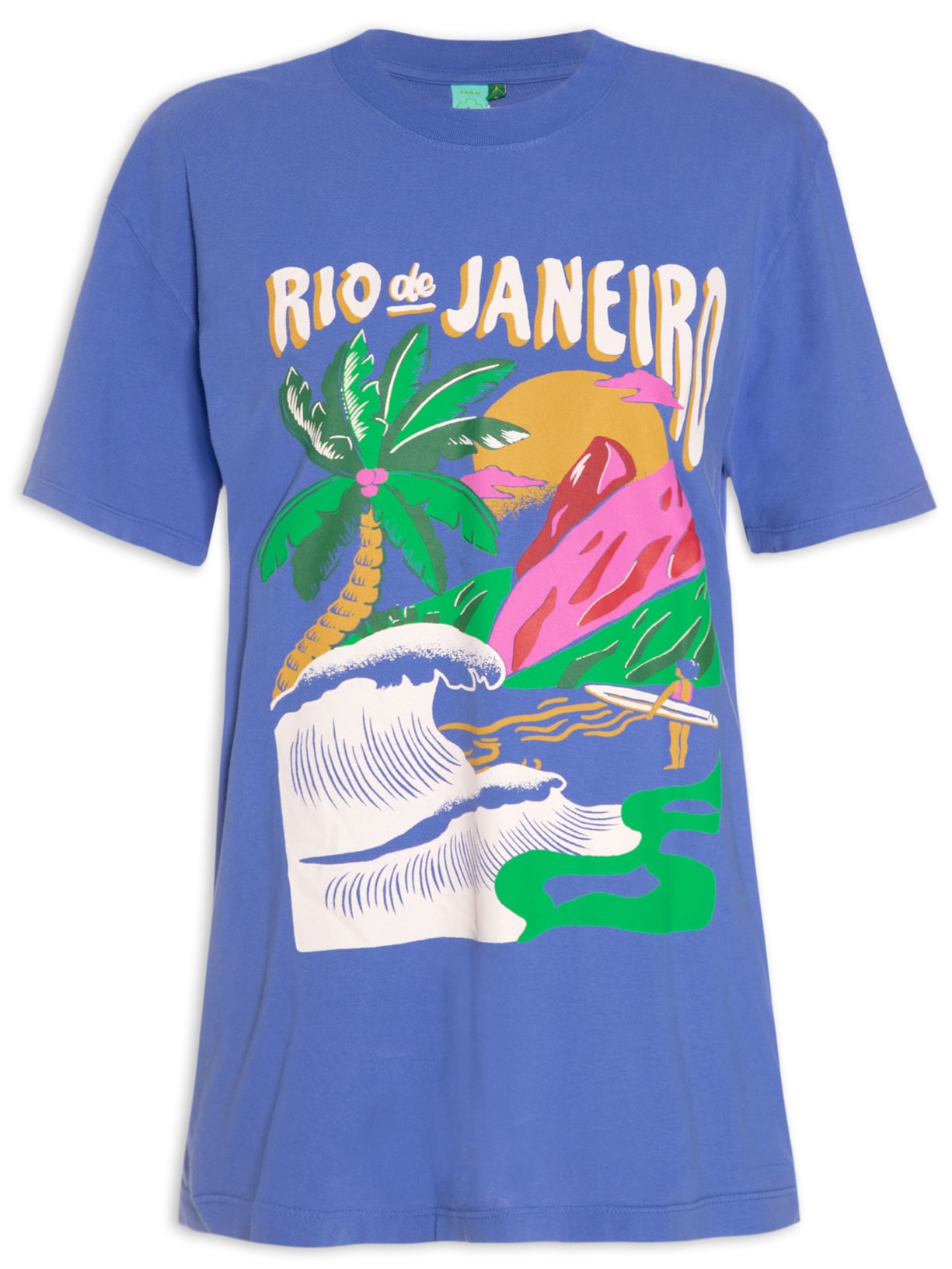 Camiseta Feminina Média Rio De Janeiro - Roxo