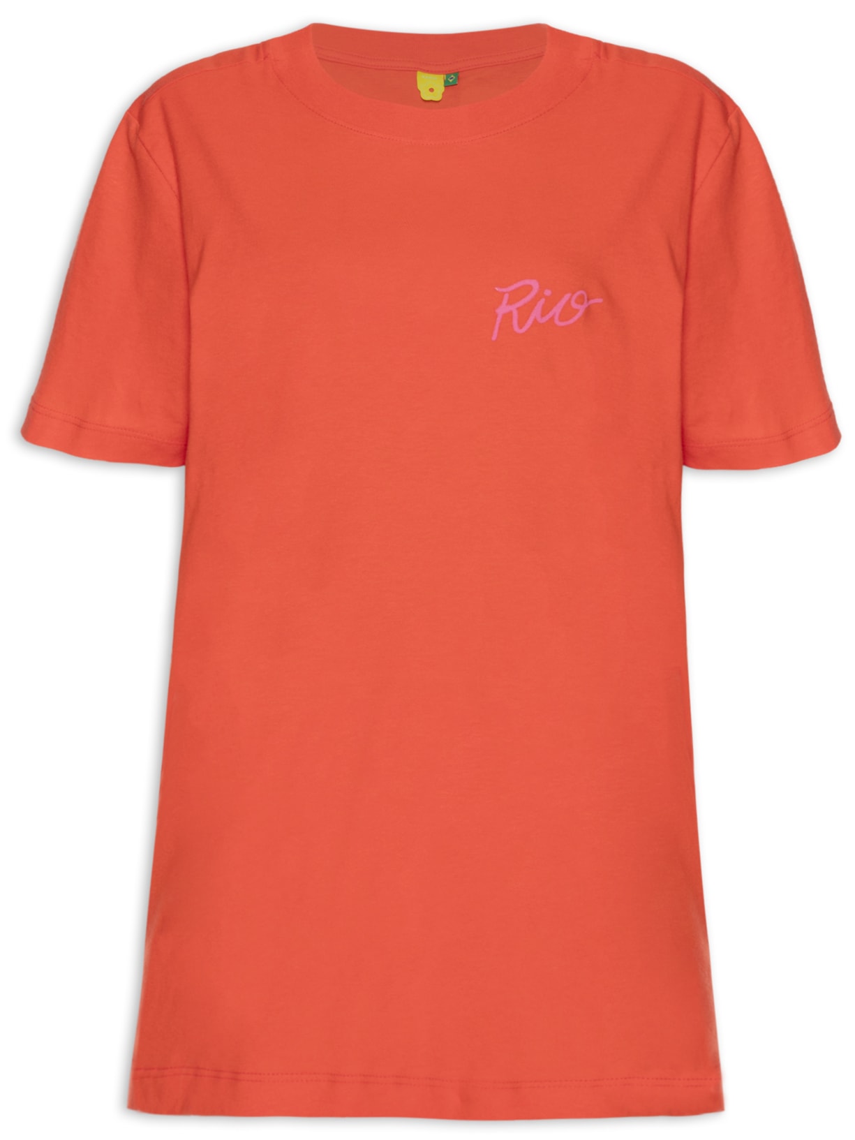 Camiseta Feminina Média Rio - Laranja